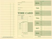Employee Attendance Weekly Time Card (Pack of 250)