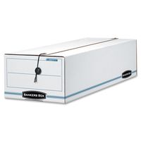 Bankers Box LIBERTY Check and Form Boxes, Standard Set-Up, String and Button, 4 1/4 x 6 x 23 1/4 Inches, Case of 12 (00003)