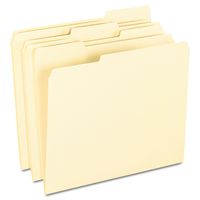 Pendaflex 62702 Smart Shield File Folders, 1/3 Cut End Tab, Letter, Manila (Box of 100)