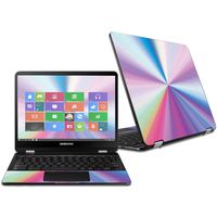 MightySkins Skin Compatible with Samsung Chromebook Pro 12.3" - Rainbow Zoom | Protective, Durable, and Unique Vinyl Decal wrap Cover | Easy to Apply, Remove, and Change Styles | Made in The USA