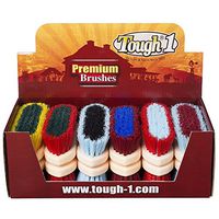 Tough-1 Medium Poly Bristle Brush - Bright Colors - 12 pk. Assorted