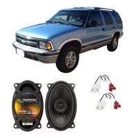Compatible with Chevy S-10 Blazer 1995-1997 Front Dash Factory Replacement Harmony HA-R46 Speakers