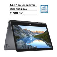 2019 Dell Inspiron 14 i5481 14.0 Inch Touchscreen 2-in-1 Laptop (Intel Core i3-8145U 2.10GHz up to 3.90 GHz, 8GB DDR4 RAM, 512GB SSD, Intel UHD, Bluetooth, Windows 10, Grey) (Renewed)