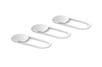 Webcam Cover -Silver Metal Magnet Slider - for Laptops Macbooks PCs Tablets Echo show TV , for Privacy and Security against Cam Hacks by Unitedtime (Silver Metal Family 3 Pack)