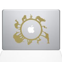 The Decal Guru Animal Planet MacBook Decal Vinyl Sticker - 13" MacBook Pro (2015 & Older) - Gold (0193-MAC-13P-G)