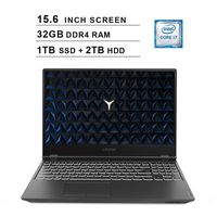 Lenovo 2019 Legion Y540 15.6 Inch FHD IPS Gaming Laptop (9th Gen Intel 6-Core i7-9750H up to 4.5 GHz, 32GB RAM, 1TB PCIe SSD + 2TB HDD, Nvidia GeForce GTX 1660 Ti, Bluetooth, WiFi, HDMI, Windows 10)