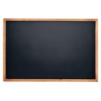 Rustic Wood Framed Magnetic Chalkboard Sign for Wall with Hanging Mounts and Non Porous Blackboard Surface Compatible with Liquid Chalk Markers - 24 x 36 Inches