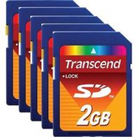 TRANSCEND TS2GSDC CARD, SD, 2GB (100 pieces)