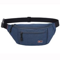 DAITET Fanny Pack for Men, Women, Kids,Outdoors,Large Capacity Workout Waist Bag Adjustable Belt, Waterproof Travel Bag, Running Bag fit for iPhone Samsung (Upgrade Blue)