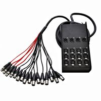 Seismic Audio SACB-12x4x25 12-Channel XLR Low Profile Circuit Board Snake Cable, 25-Feet