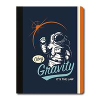 Tree-Free Greetings Retro Astronaut Soft Cover 140 Page Tree-Free Composition Book, 9.75 x 7.25 Inches (CJ47071)