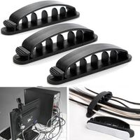 SANNYSIS Cord Wire Line Organizer 3pcs Cable Plastic Clips Ties Fixer Fastener Holder