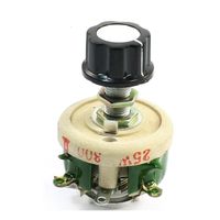 YXQ 25W 300 Ohm Resistor Ceramic Rheostat Braking Adjustable Resistors Wirewound Potentiometer with Knob