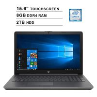 2019 Newest HP Premium Pavilion 15.6 Inch Touchscreen Laptop (Intel Core i3-7100U 2.40 GHz, 8GB DDR4 RAM, 2TB HDD, Intel HD 620, WiFi, Bluetooth, HDMI, DVD, Webcam, Windows 10)