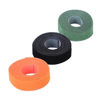 XSTRAP STANDARD 3 PCS Reusable Fastening Cable Ties - 78 Inch Length Microfiber Cloth Hook and Loop Cord Management Wire Organizer Straps, Black, Green, Orange