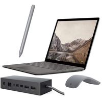 Microsoft Surface Laptop 13.5" 2256x1504 Touchscreen PC w/ Surface Dock, Pen and Arc Mouse, Core i5 Dual-Core up to 3.10 GHz, 8GB RAM, 256GB SSD, Webcam, Bluetooth, Win 10 - Graphite Gold (Renewed)