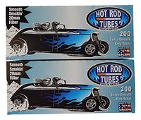 Hot Rod Cigarette Tubes, Extra Smooth King Size, 2-Pack, 400 Tubes Total