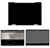 decalrus - Protective Decal Black Skin Sticker for HP Envy X360 15M-BP011DX (15.6" Screen) case Cover wrap HPenvy15_bp011dx-90