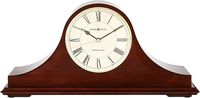 Howard Miller Christopher Mantel Clock 635-101 - Windsor Cherry Wood with Quartz & Single Chime Movement