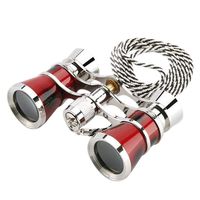 IMSHI Theatrer Opera Glasses Binoculars 3X25 with Chain for Theater Horse Racing Classical
