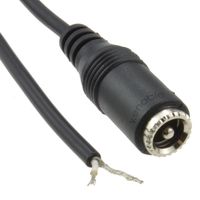 kenable 2.5mm x 5.5mm Female DC Socket to Bare Ended Power Cable 2m (~6 feet)
