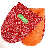 Arthritis heat pack for hands and feet, red bandana