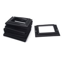 Antrader 16 PCS 80 x 51mm Tag Label Holder Office File Drawer Handle Business Card Holders Flat Black with Screws