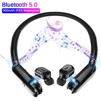 RONSHIN Headphones/Earphones/Earbuds/Headsets XG10 TWS Hanging Neck IPX5 Waterproof Bluetooth 5.0 Stereo Sports Headset