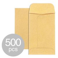 Acko #1 Coin and Small Parts Envelopes 2-1/4 x 3-1/2 Brown Kraft Envelopes with Gummed Flap for Home or Office or Garden Use