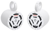 (2) JVC CS-DR6201MW 6.5" 300 Watt 2-Way Marine Wakeboard Tower Speakers