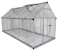Palram HG5514 Hybrid Hobby Greenhouse, 6' x 14' x 7', Silver