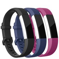 Vetoo Band Compatible for Alta HR/Alta Straps, Soft Adjustable Replacement Band Accessory with Secure Watch Clasps, Pack of 3