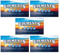 Elements 1.0 Single Wide {5 Packs} Ultra Thin Rice Rolling Papers