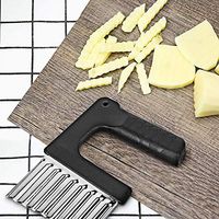 Big.Promotion | Stainless Steel Crinkle Wavy Chopper Potato French Fry Cutter Slicer Salad Maker