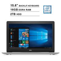 2019 Dell Inspiron 15 5570 15.6 Inch FHD Touchscreen Laptop (Intel Quad-Core i7-8550U?up to 4.0 GHz, 16GB RAM, 2TB HDD, Backlit KB, DVD, Bluetooth, WiFi, HDMI, Windows 10, Sliver) (Renewed)