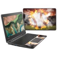 MightySkins Skin Compatible with Lenovo 300e Chromebook 11.6" (2018) - Fastball | Protective, Durable, and Unique Vinyl Decal wrap Cover | Easy to Apply, Remove, and Change Styles | Made in The USA