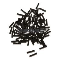 100x Connector Kits 2.54 mm 1P Pin Head Shell Box Packaging for Dupont Black