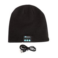 Leezo Soft Smart Wireless Bluetooth Music Warm Knitted Beanie Hat Headphones Caps