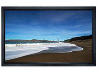 Monoprice Fixed Frame Projection Screen (8cm Aluminum Frame w/ Velvet Wrapped) - HD White Fabric (106 inch, 16:9)