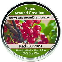 Premium 100% All Natural Soy Wax Aromatherapy Candle - 16oz Tin -Red Currant: Red Currant has a punchy top note of tart red currant blended with green and floral notes of rose, jasmine, and geranium.
