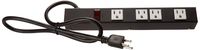 Opentron OT1043 Metal Power Strip Surge Protector 1 Foot 4 Outlet 3 feet Power Cord