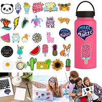 Cute Cartoon Stickers for Water Bottles Big 30-Pack Waterproof, Aesthetic, Trendy Stickers for Teens, Girls Perfect for Waterbottle, Laptop, Phone, Travel (Multicolor)