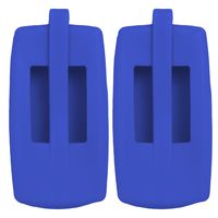 Keyless2Go New Silicone Cover Protective Case for Smart Keys with FCC M3N5WY8406 - Blue - (2 Pack)