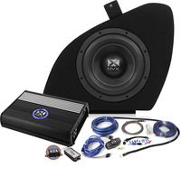 NVX B.O.O.S.T Series Powered Car Subwoofer Package w/Amplifier Kit for Tesla Model S [PBK-TSLAS-VCW104]