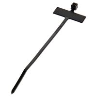 Panduit PLM1M-C0 Pan-Ty Marker Flag Tie, Wrap Type, Miniature Cross Section, 18lbs Min Tensile Strength, .75" Max Bundle Diameter, .26 x .95" Marker Write On Area, .035" Thickness, .098" Width, 3.9" Length (Pack of 100)