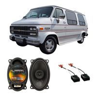 Compatible with Chevy Van 1988-1995 Front Dash Factory Replacement Harmony HA-R46 Speakers New