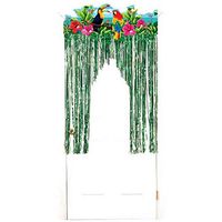 Amscan Tropical Birds Party Metallic Door Curtain, 4.5' x 3'