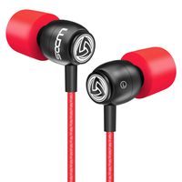 LUDOS Clamor Wired Earbuds in Ear Headphones with Microphone, Earphones with New Generation Memory Foam, Reinforced Cable, Bass, Volume Control Compatible with iPhone, Apple, Samsung, Sony, Huawei