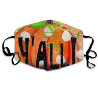 Falg Happy Fall Y'all Dust Mask,Washable and Reusable Cleaning Gardening Outdoor Activities Warm Windproof Mask