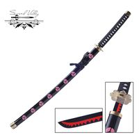 Sword Valley Handmade Katana Japanese Samurai Sword, ONE Piece Roronoa Zoro Anime Swords, Shusui Lengthen Version